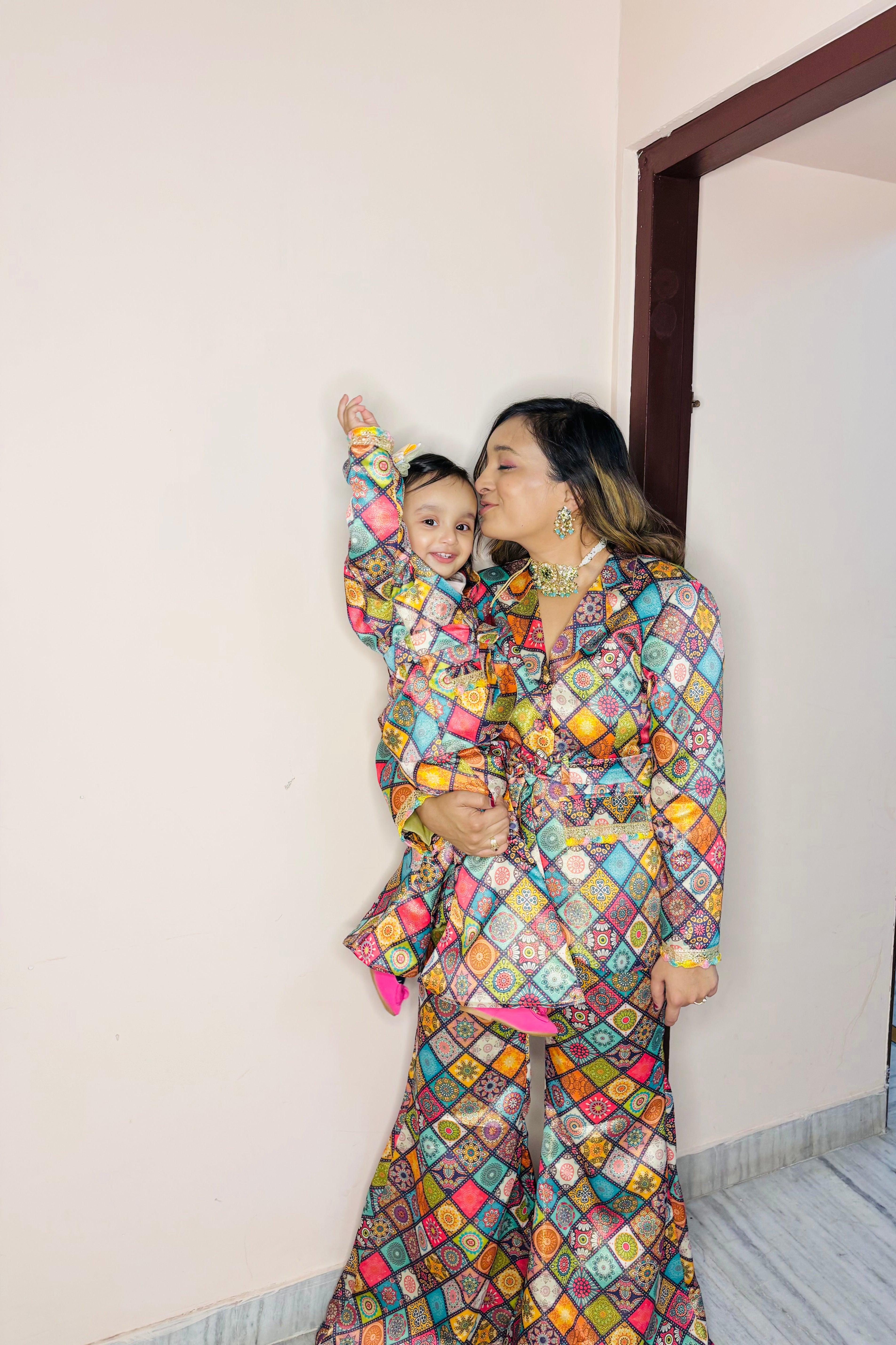 Indo Western Multicolor Women Coord Set