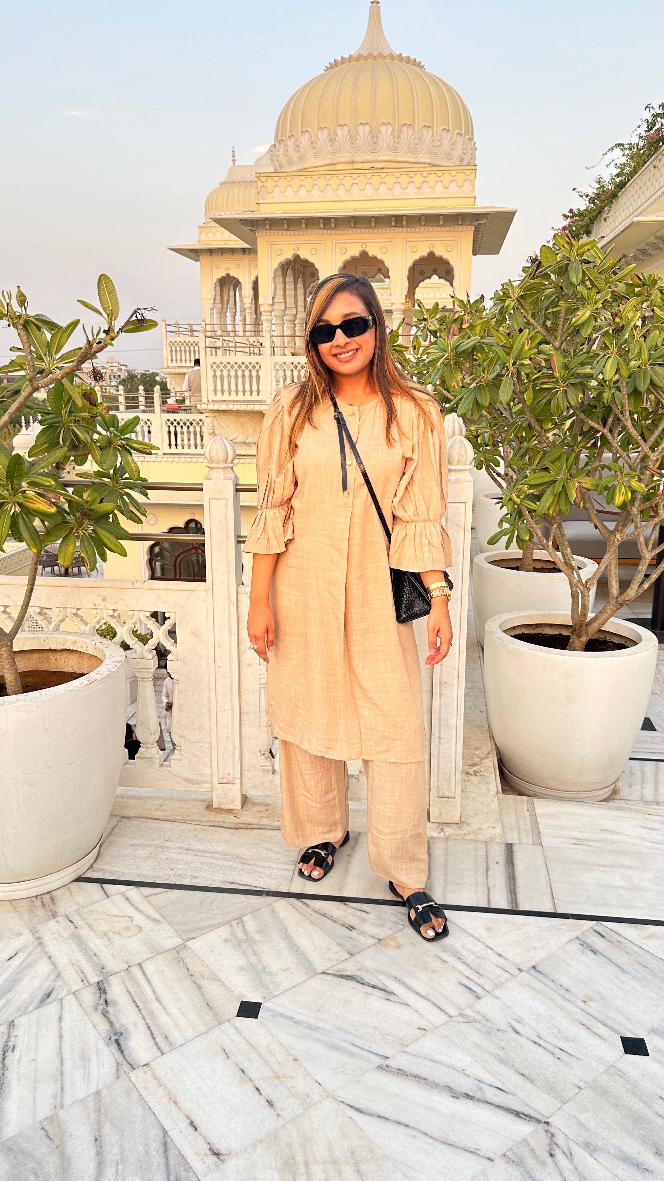 Beige Co-Ord Set Family-Twinning-Sets