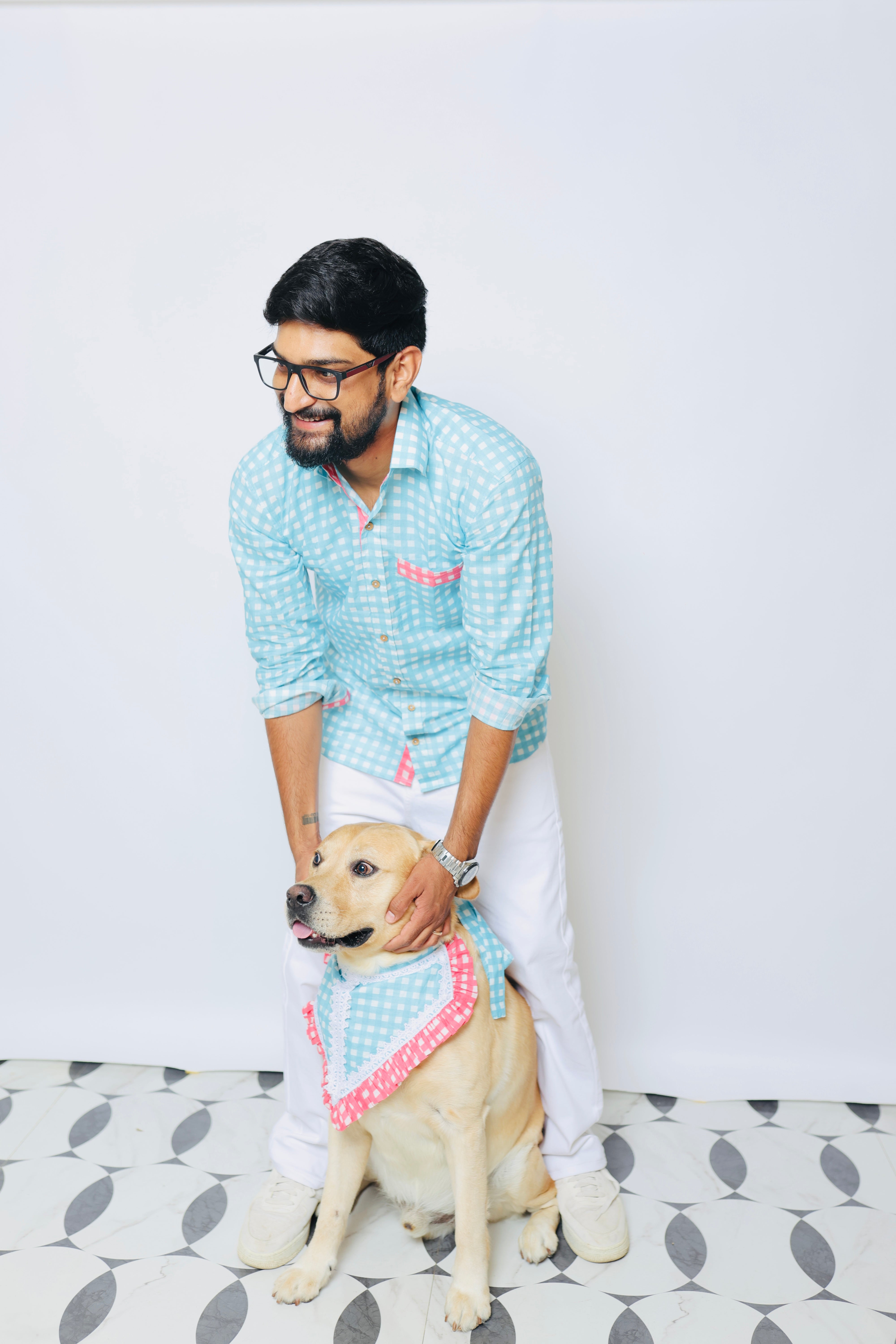 Pink and Blue Check Twinning Dresses for Birthday Parties and Gender Reveal