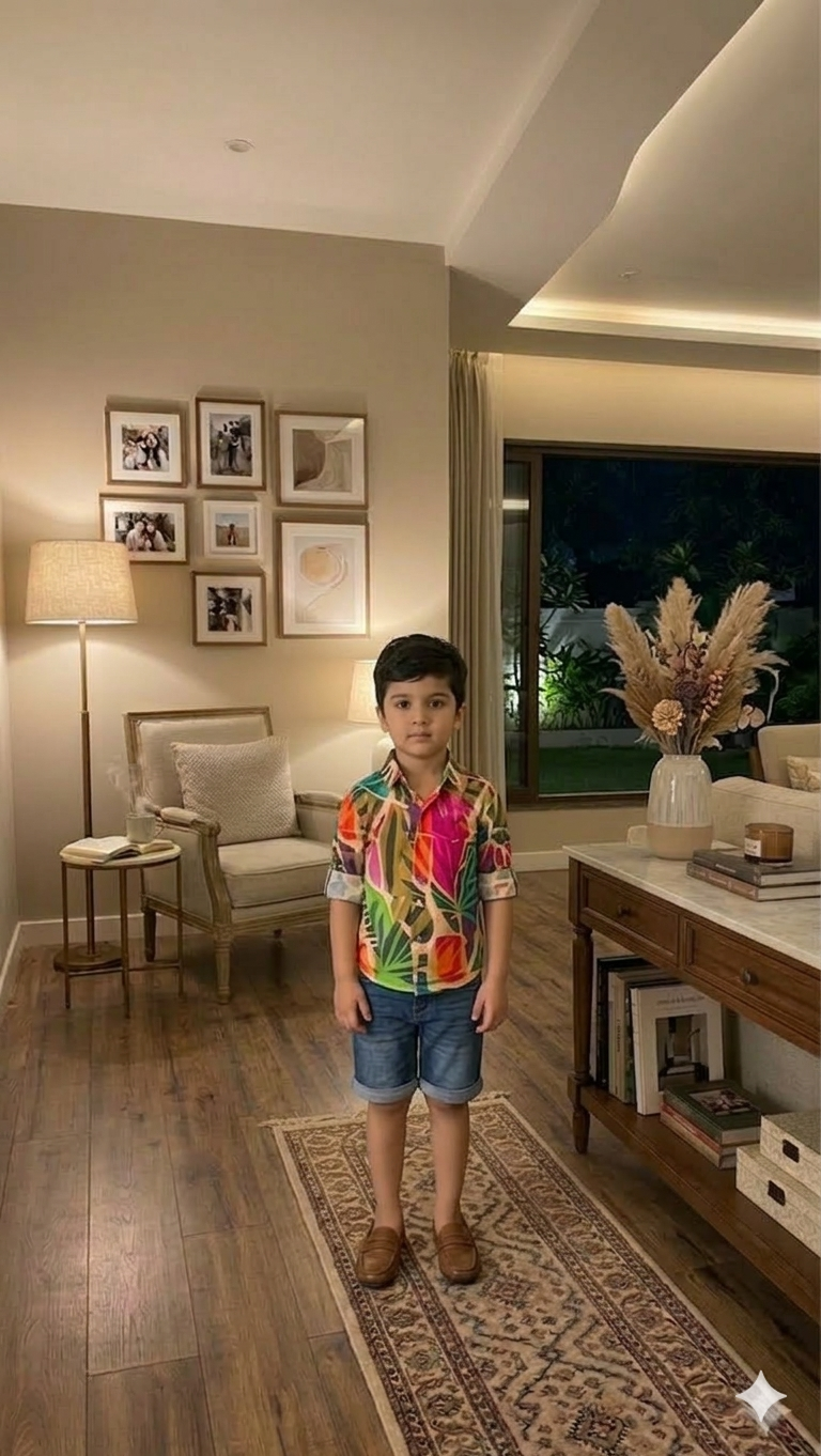 Tropical Mosaic Print Twinning Outfit Sets for Family.