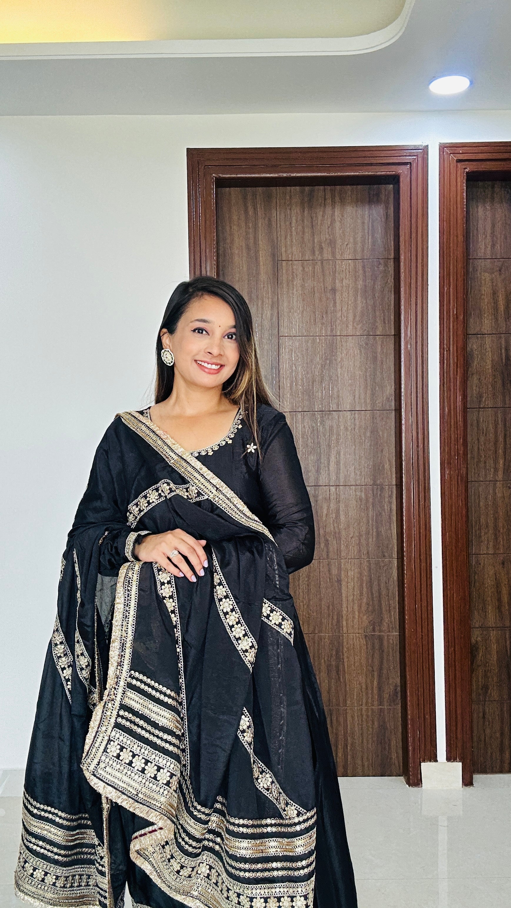 Noor-e-Nazakat Black Anarkali Suit