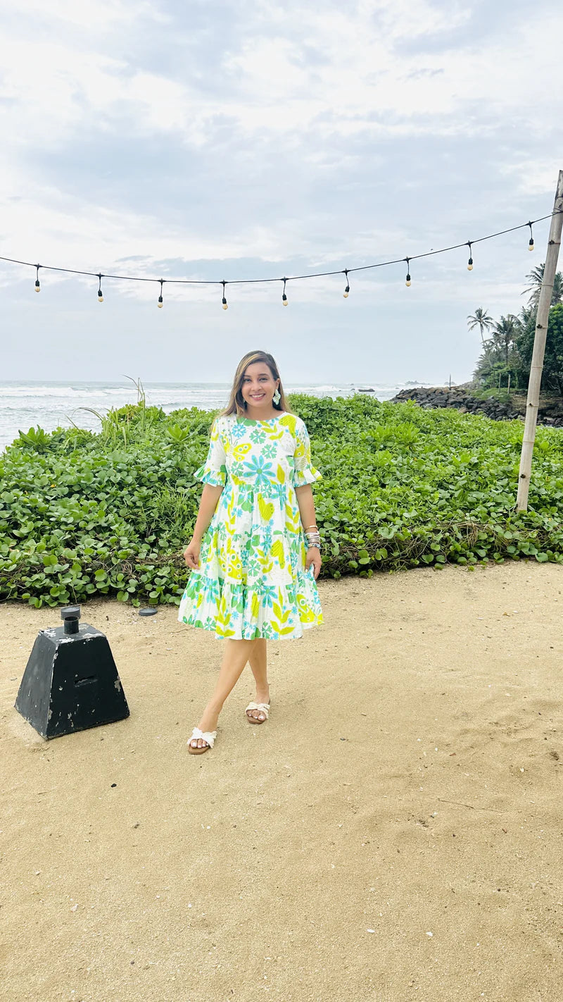 Women Greenery Graphic Dress