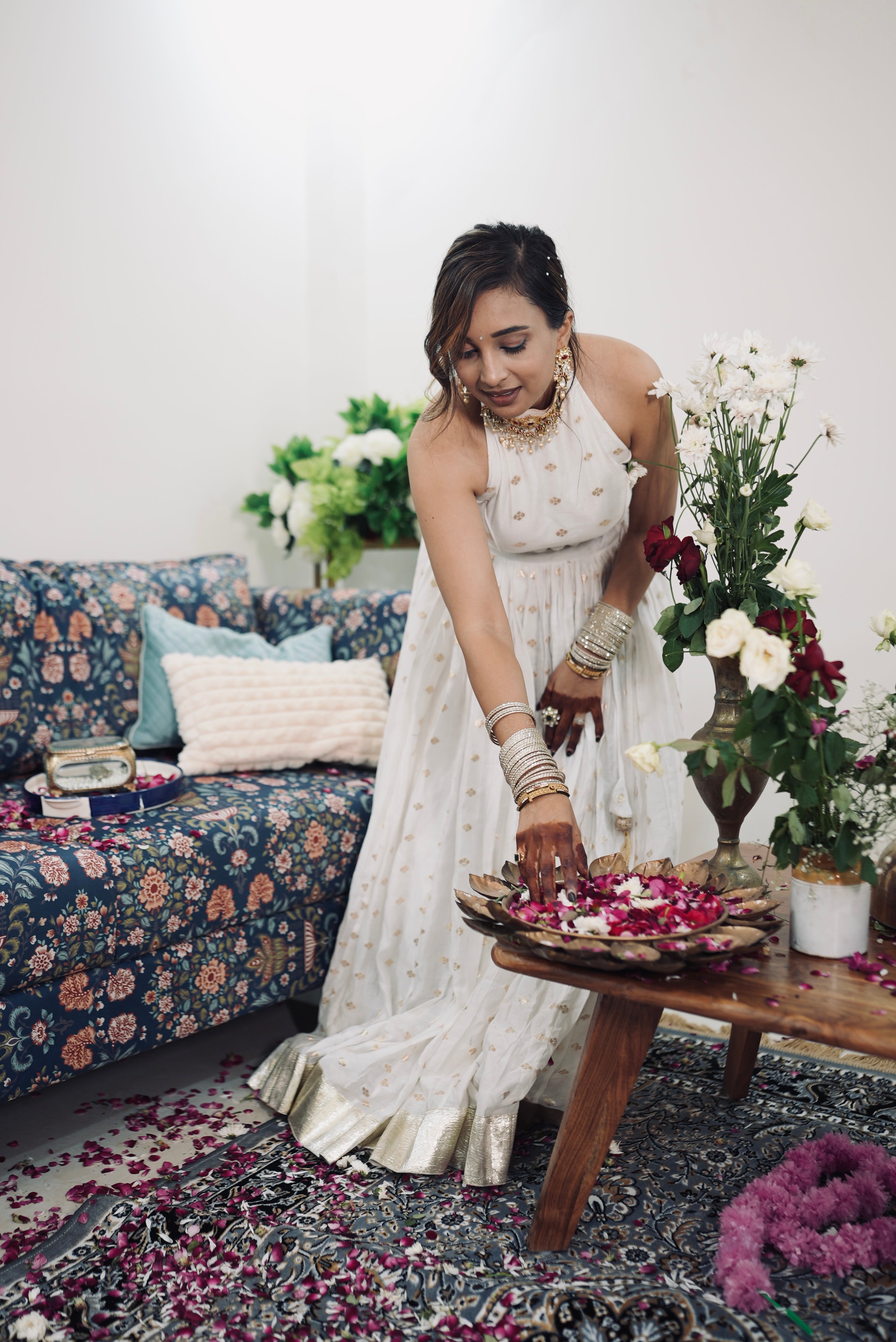 Ivory and Gold  Lehenga Sets for Mother and Daughter | Kurta for Father and Son | Family Twinning Sets for Festivals and Wedding