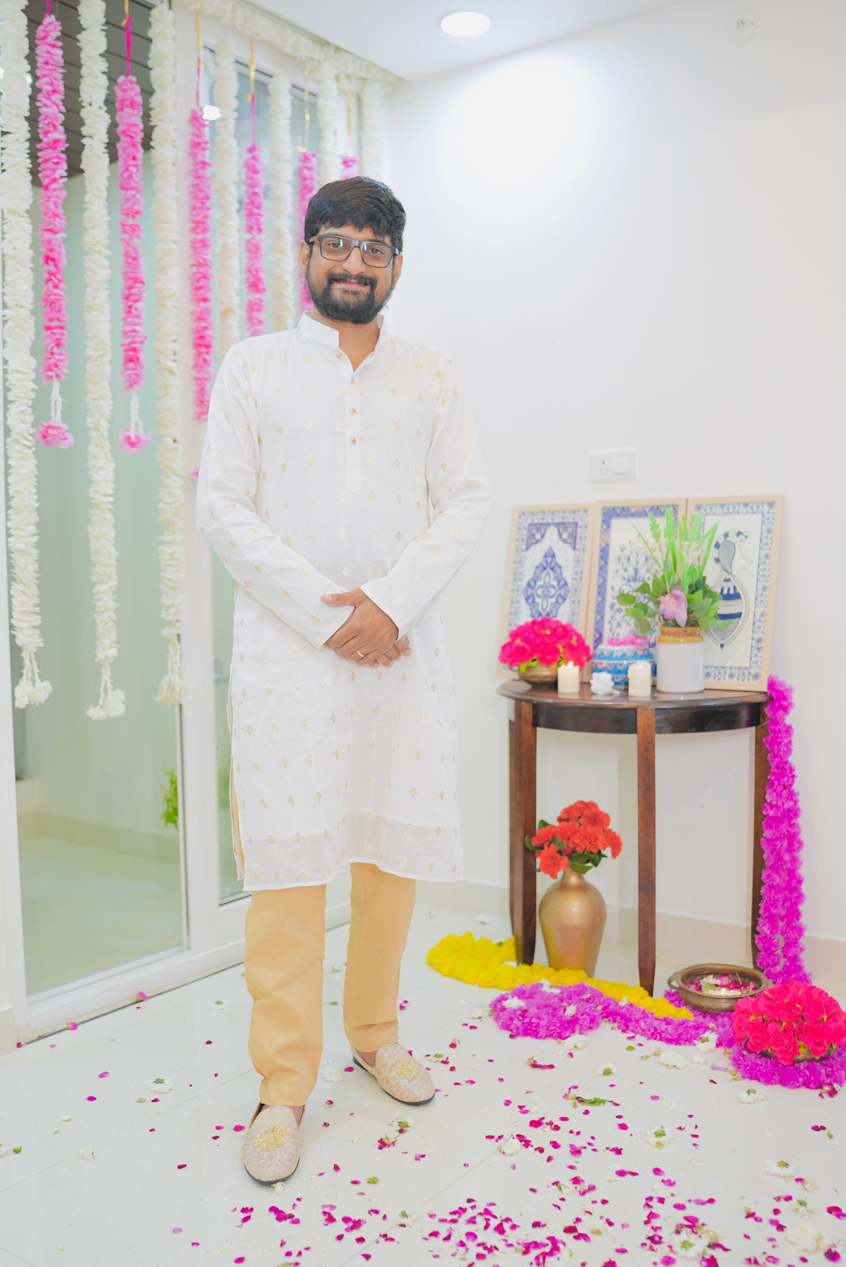 Ivory and Gold For Men Kurta