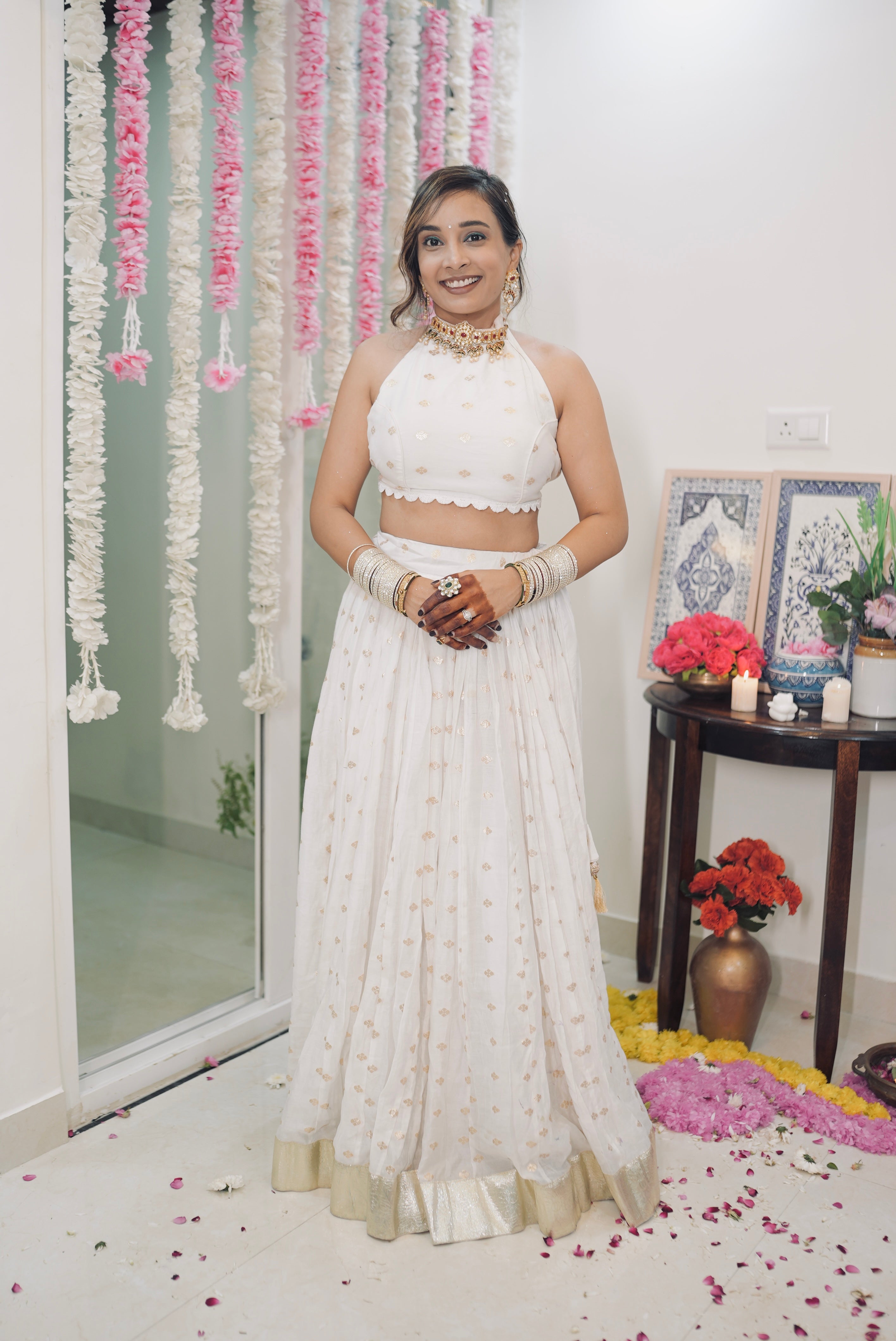 Ivory and Gold  Lehenga Sets for Mother and Daughter | Kurta for Father and Son | Family Twinning Sets for Festivals and Wedding