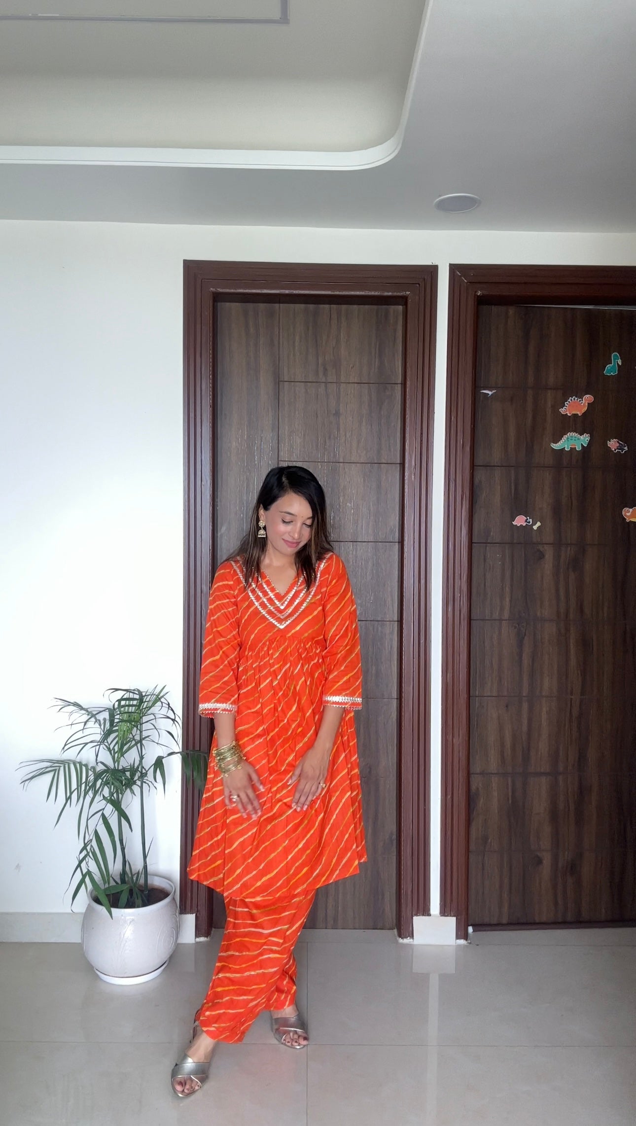 Teej and Rakhi Special Cotton Leheriya Suits available in 5 colors