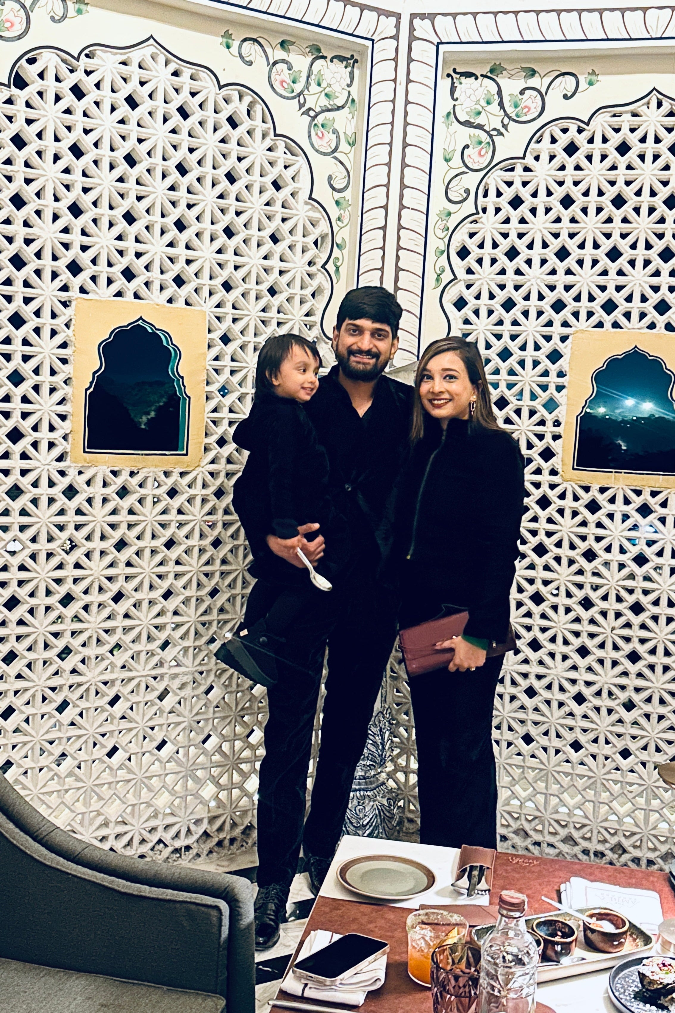 Black Velvet Family Twnning Outfits Perfect for Christmas, New Year and Parties