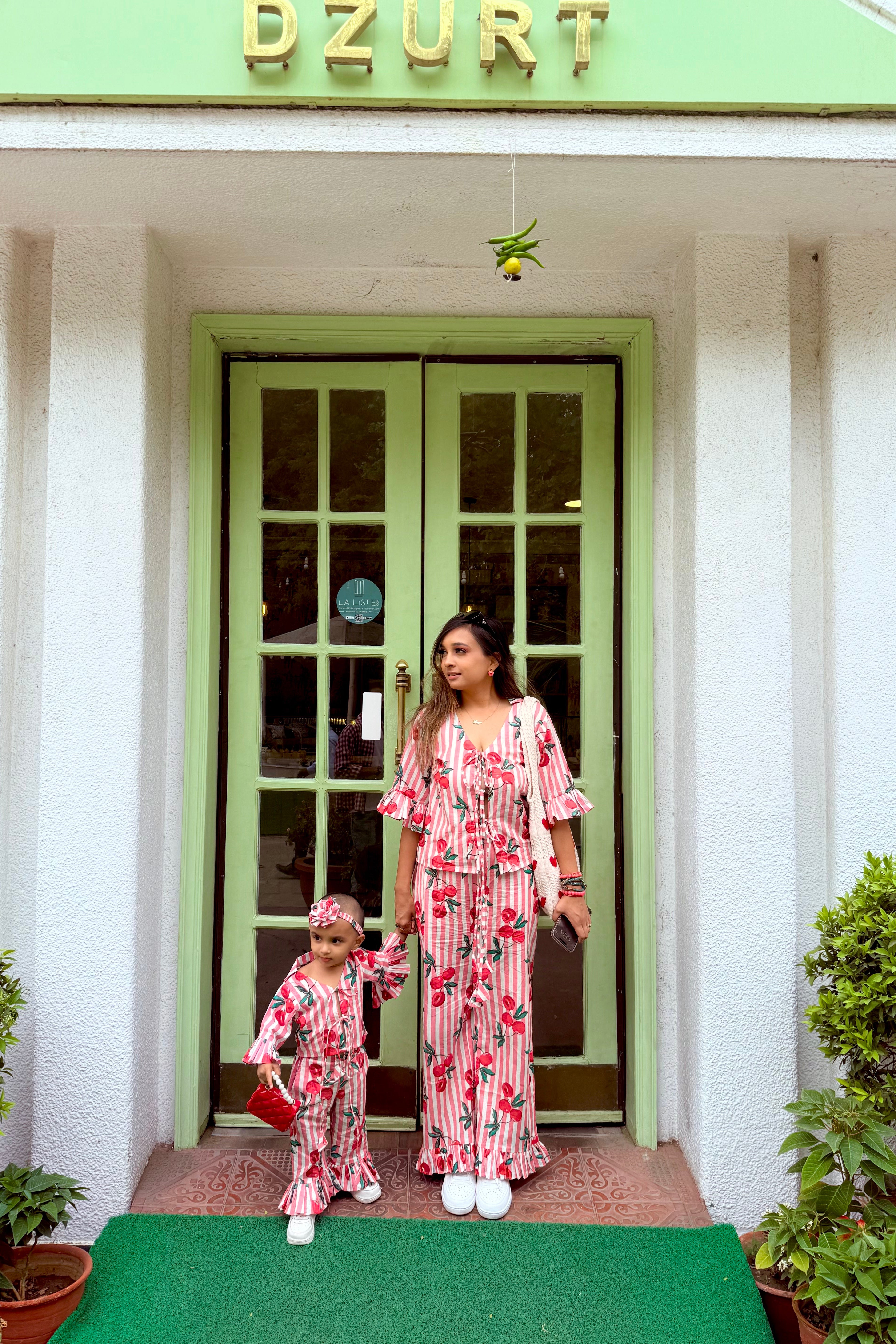 Cherry Blossom Print Cotton Co-ord Set from Mother & Daughter