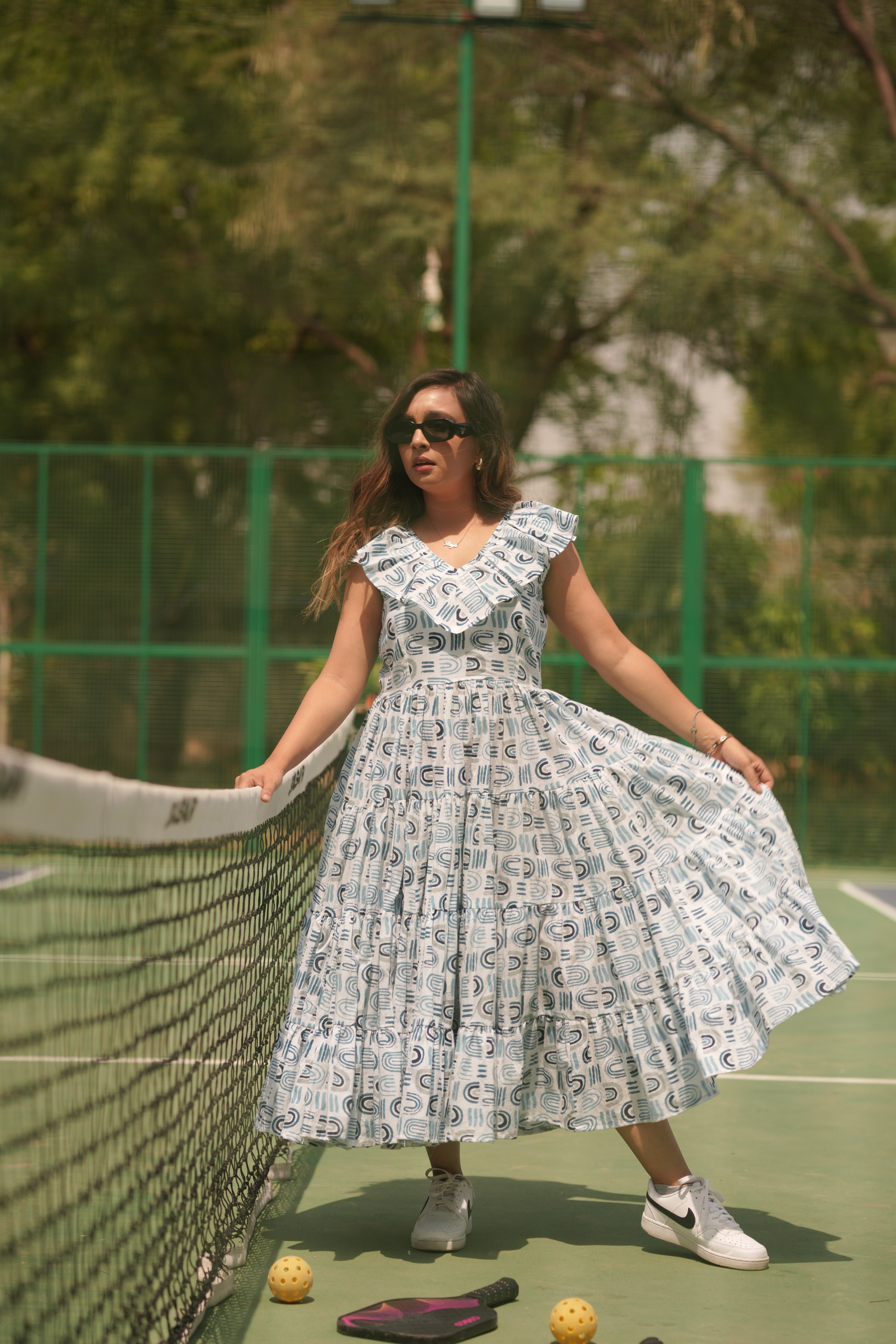 Indigo 100% cotton twinning sets for family | Summer cotton dresses