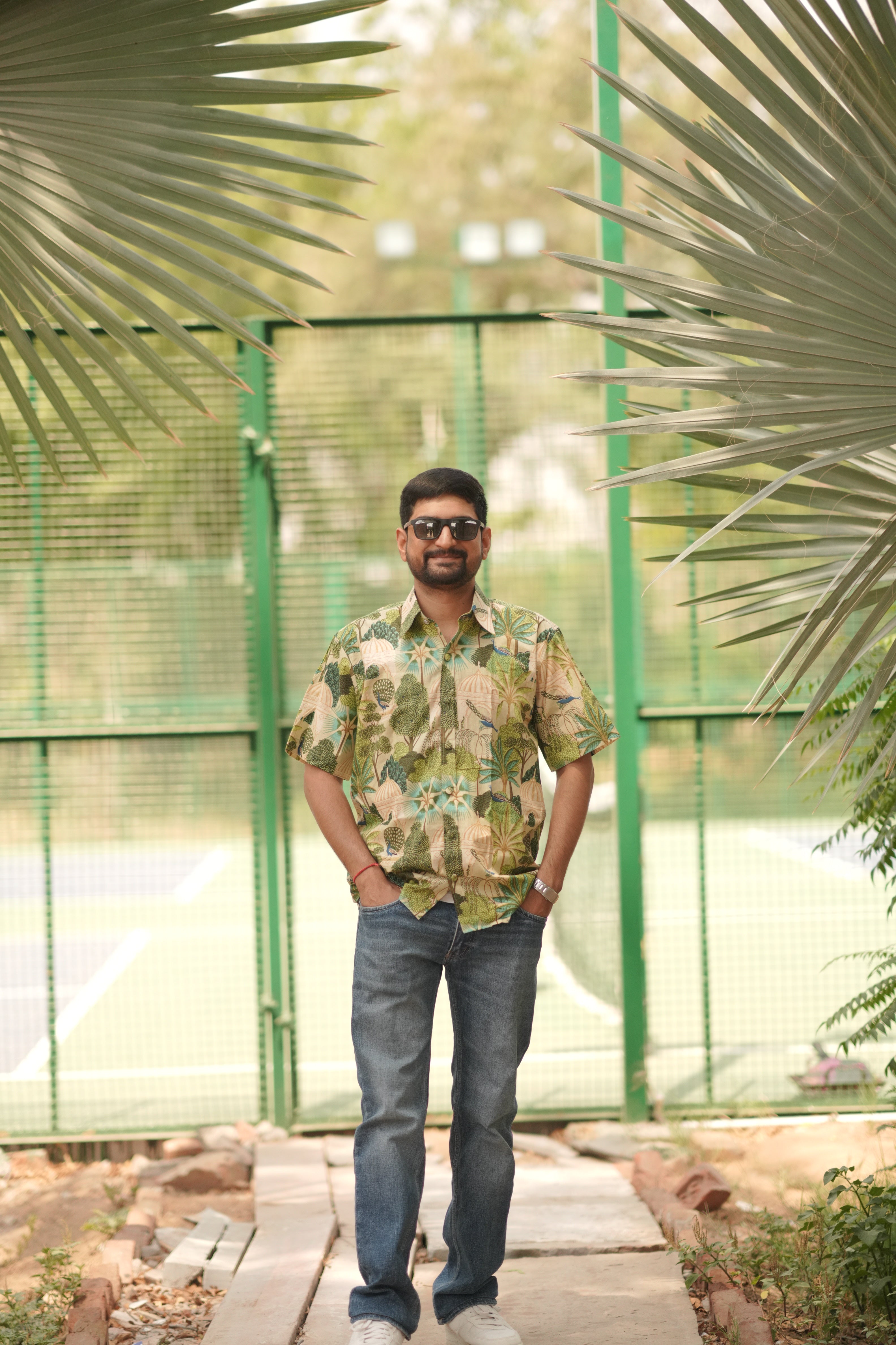 Heritage Peacock Print 100% Cotton Summer Twinning Sets for Family