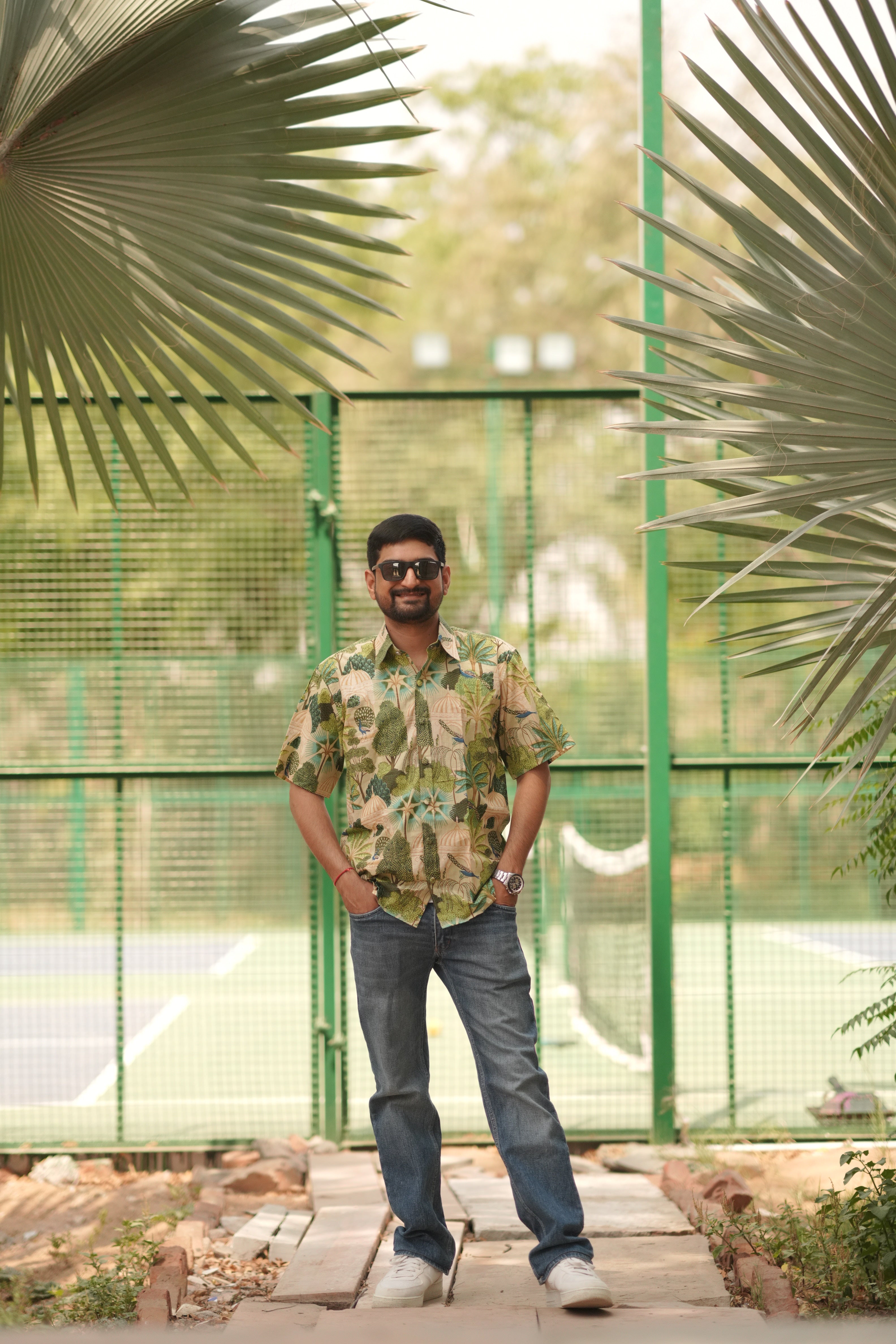 Heritage Peacock Print 100% Cotton Summer Twinning Sets for Family