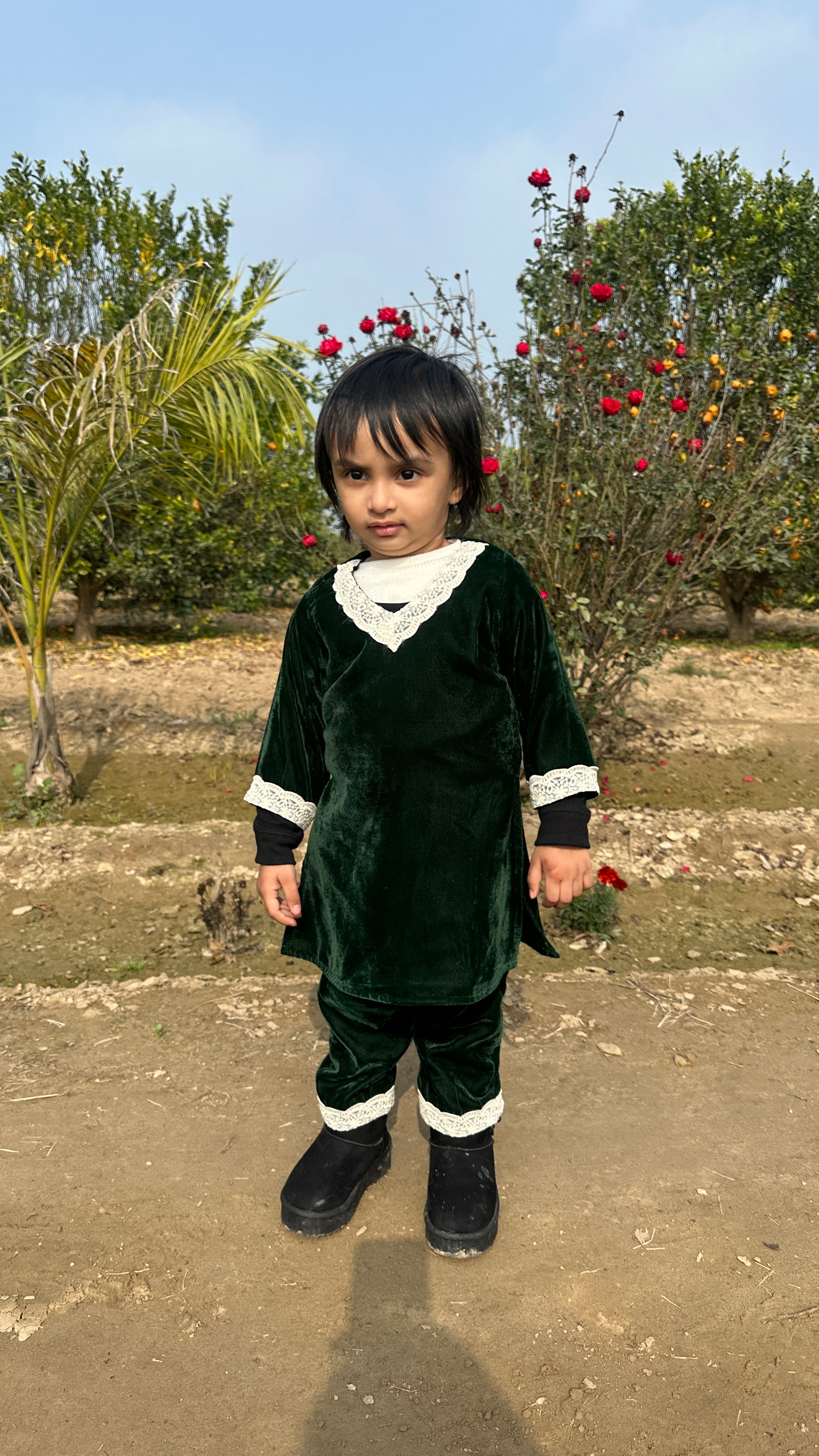 Wrapped in the richness of winter greens 💚