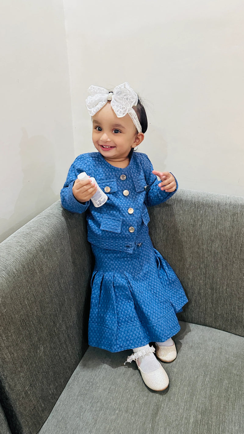 Blue Denim Style Coords set for Girl