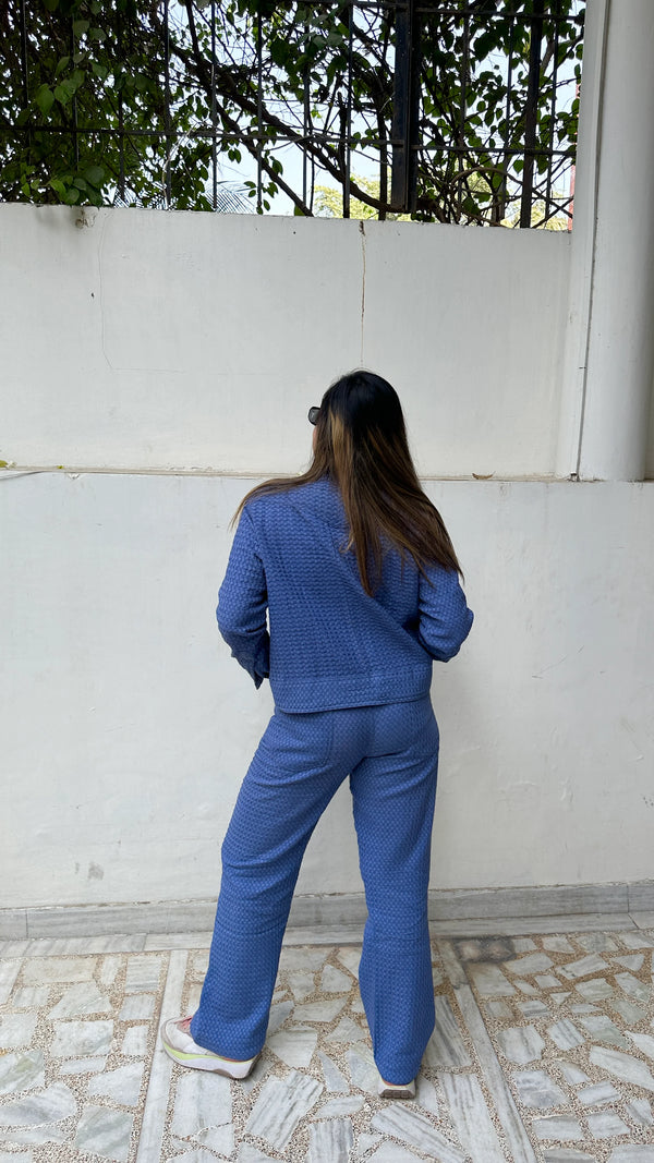 Blue Denim Style Coords set for Women