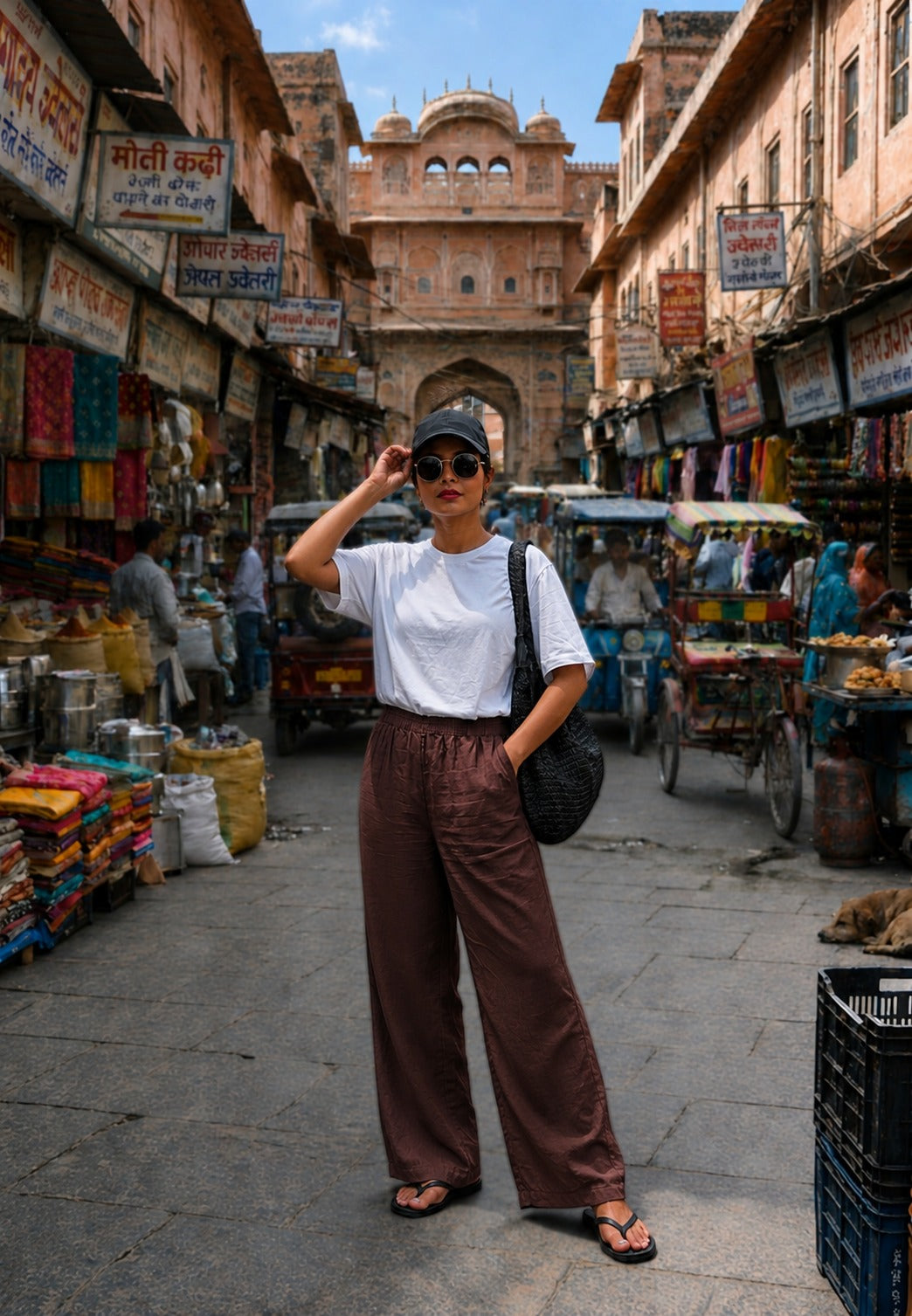 Women cotton palazzo pants for summers with pockets available in 9 colors